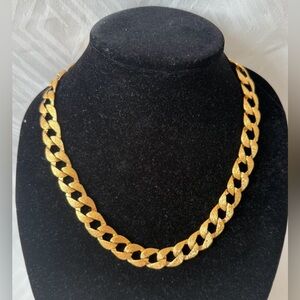 VTG Napier Chunky Gold Tone Chain Necklace Chain Statement Runway